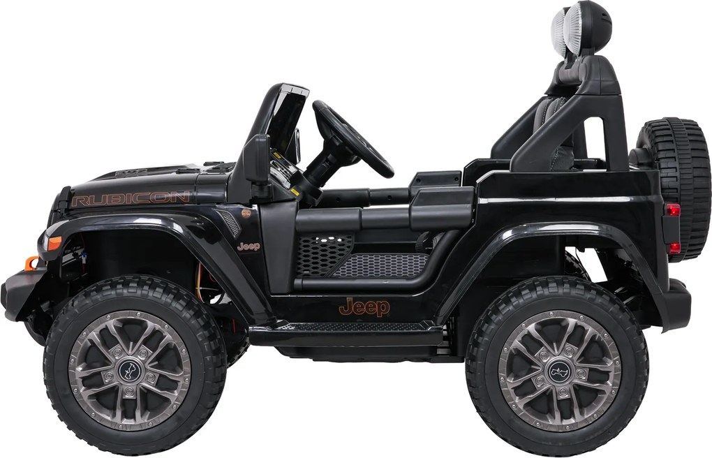 Ramiz Jeep Wrangler Rubicon LIFT elektrické autíčko pre deti čierne