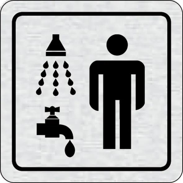 Tabuľka na dvere - Umyváreň so sprchou muži