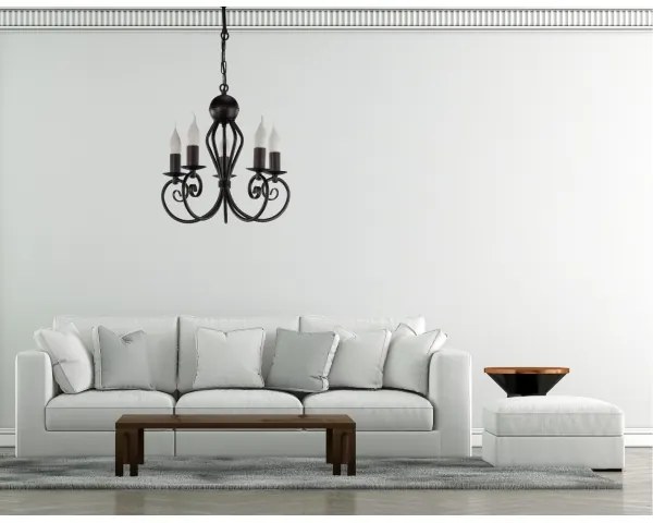 Luster na reťazi VINCENT 5xE14/40W/230V