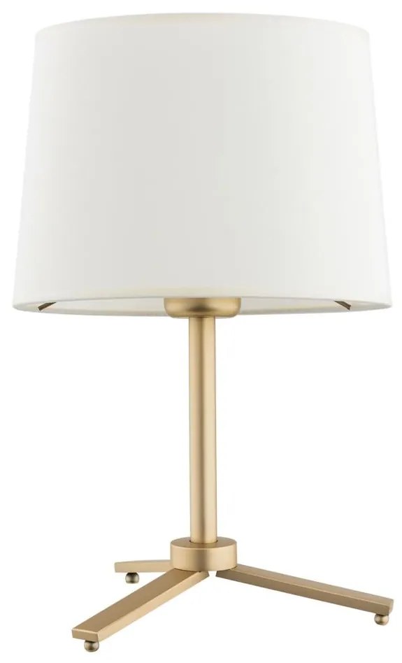 Argon 8318 - Stolná lampa CAVALINO 1xE27/15W/230V 39 cm krémová/zlatá