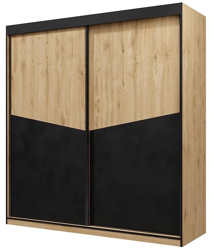 Skriňa 200 Aston 1 Večný Dub/Čierna