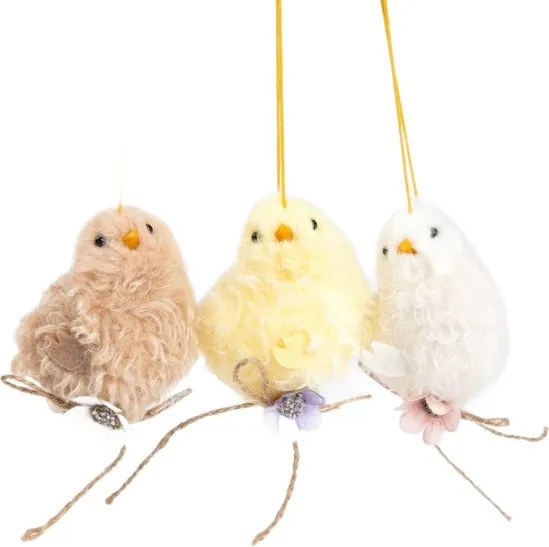 Veľkonočná dekorácia DOOLEY kuriatka (3 ks) 724404