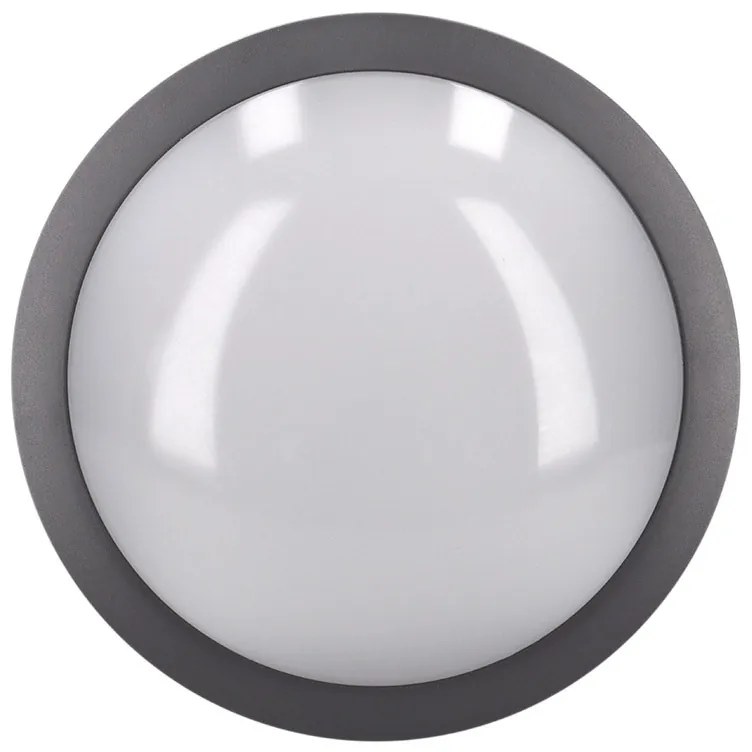 SOLIGHT LED vonkajšie osvetlenie so senzorom Siena, šedé, 20W, 1500lm, 4000K, IP54, 23cm