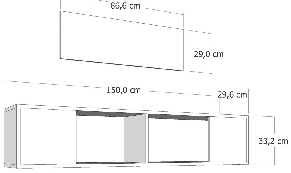 TV stolík/skrinka Kondor A (antracit). Akcia -16%. Vlastná spoľahlivá doprava až k Vám domov. 1127725