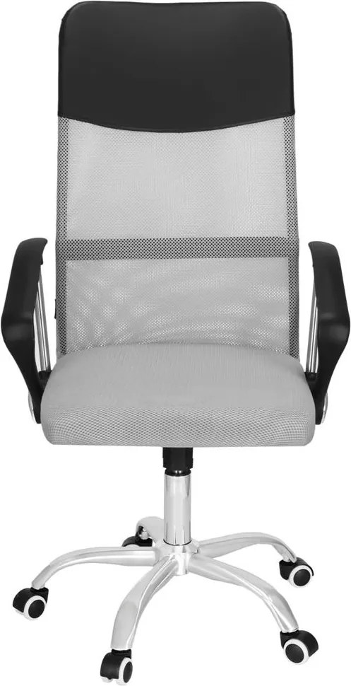 Kancelárska stolička Springos HF0032 – otočná, na kolieskach, sivo-čierna