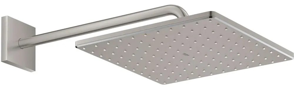 GROHE Rainshower Mono Cube horná sprcha 1jet EcoJoy, 310 x 310 mm, so sprchovým ramenom 422 mm, Supersteel, 26564DC0