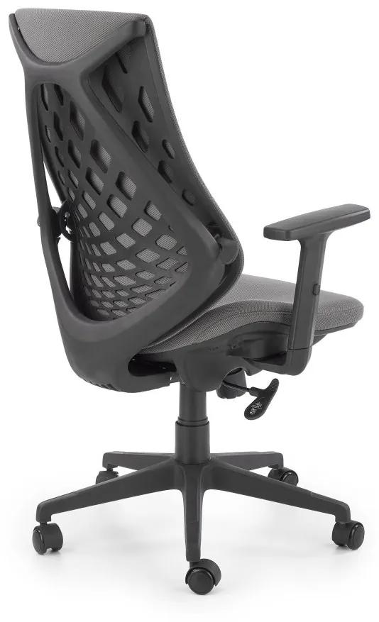 Kancelárska otočná stolička RUBIO – látka sivá