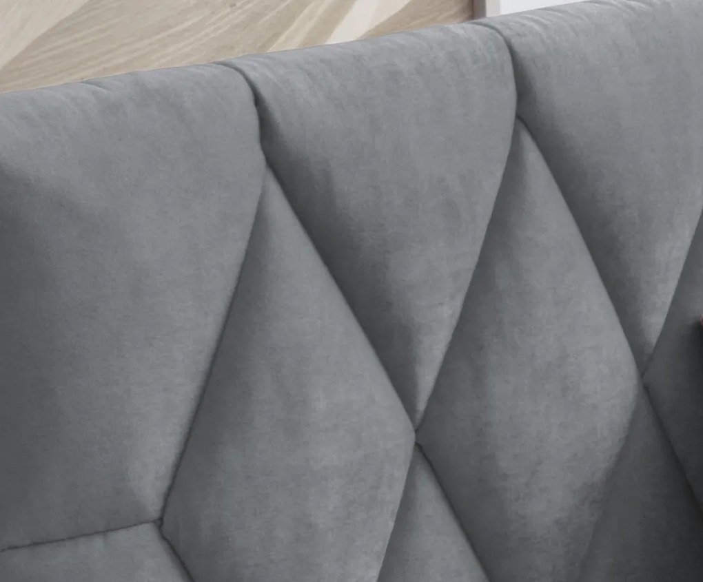 Posteľ Reve 180x200 cm, holubia šedá látka