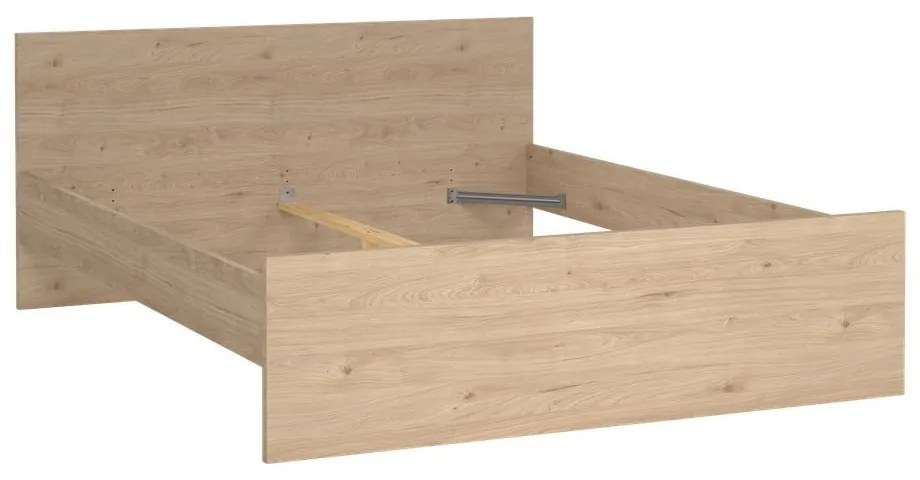 Dvojlôžková posteľ v dekore duba v prírodnej farbe 160x200 cm Naia – Tvilum