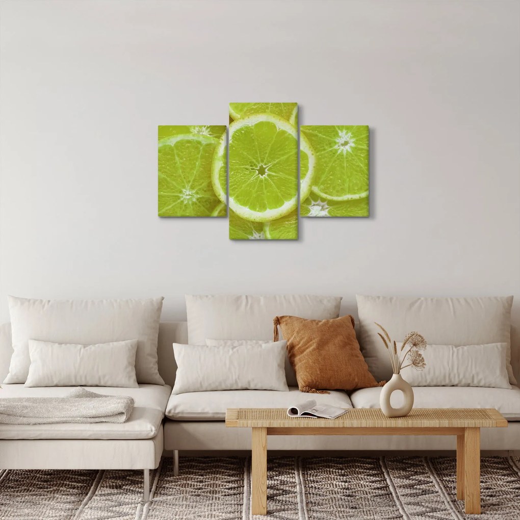 Obraz - citróny na reze (90x60 cm)