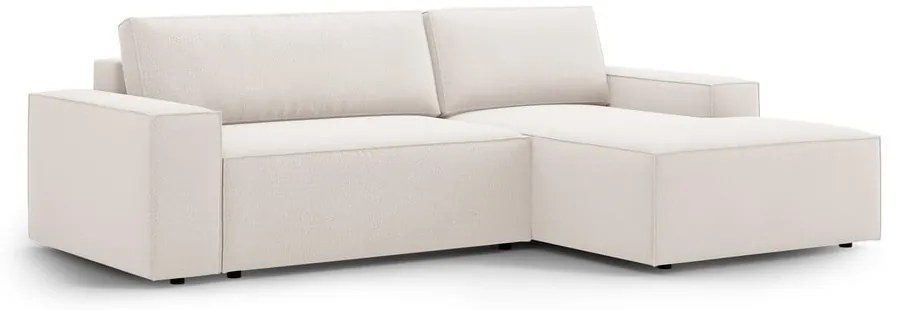 Béžová rozkladacia rohová pohovka (pravý roh) Jodie – Micadoni Home