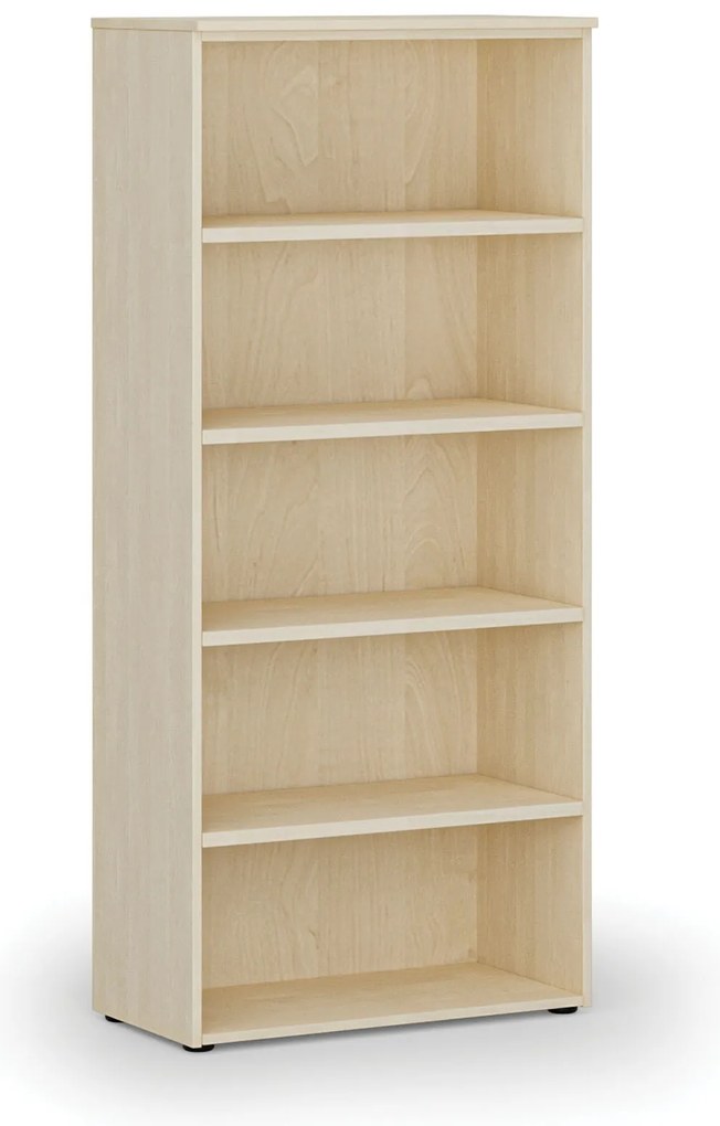 Kancelársky regál PRIMO WOOD, 800 x 420 x 1781 mm, breza