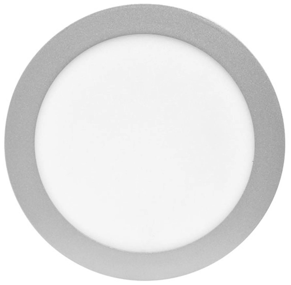 LED Solution Strieborný vstavaný LED panel guľatý 225mm 18W - POSLEDNÝ KUS VYP152