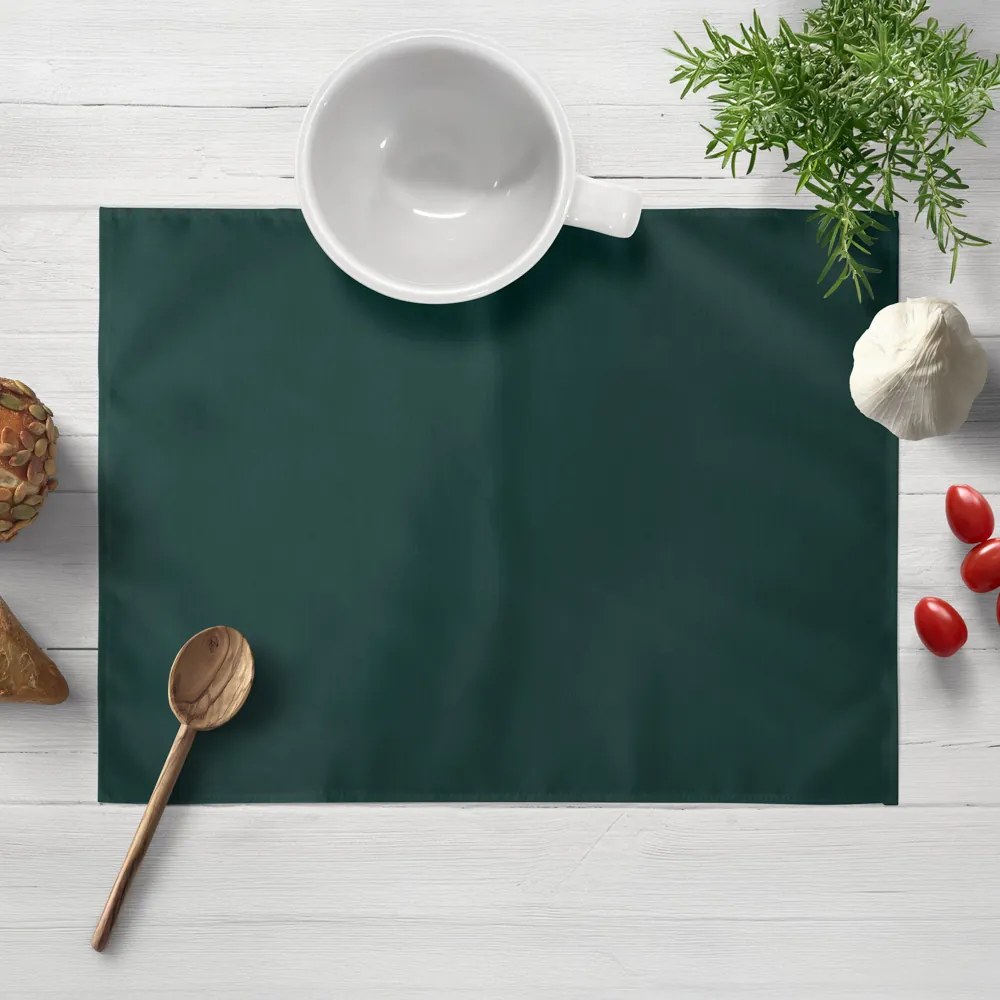 Biante Dekoračné prestieranie na stôl Rongo RG-099 Tmavé fľaškovo zelené 30x40 cm