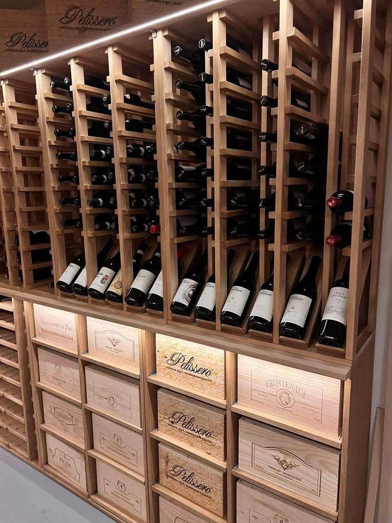 Expovinalia Regál na šampaňské CANEDO CHAMPAGNE Materiál a odstín: Přírodní dub - masiv