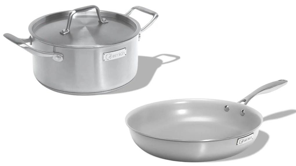 Elmich Sada nerezového riadu s keramickým povrchom Tria Ceramic 2 ks