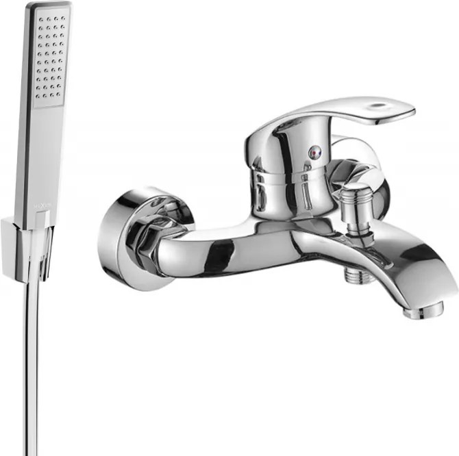 Mexen Fabia R72 vaňová batéria so sprchovou súpravou, chróm - 74653R72-00