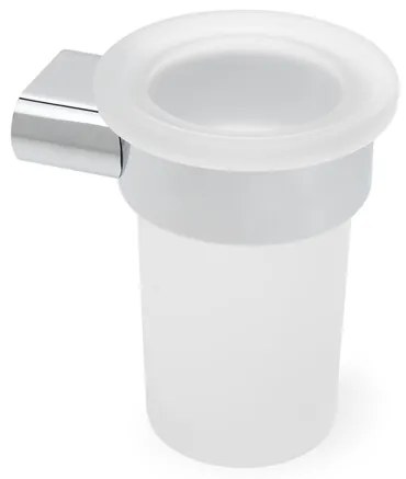 Držiak pohárov SAT Simply R chróm / mliečne sklo SATDSIMR27, 1 ks