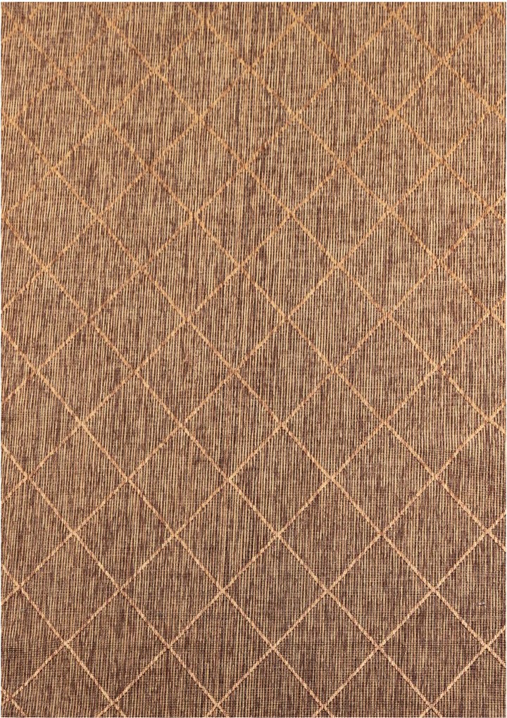 Ayyildiz, Kusový koberec Zagora 4512 Copper – na von aj na doma, 120x170, hnedá, chodba / predsieň