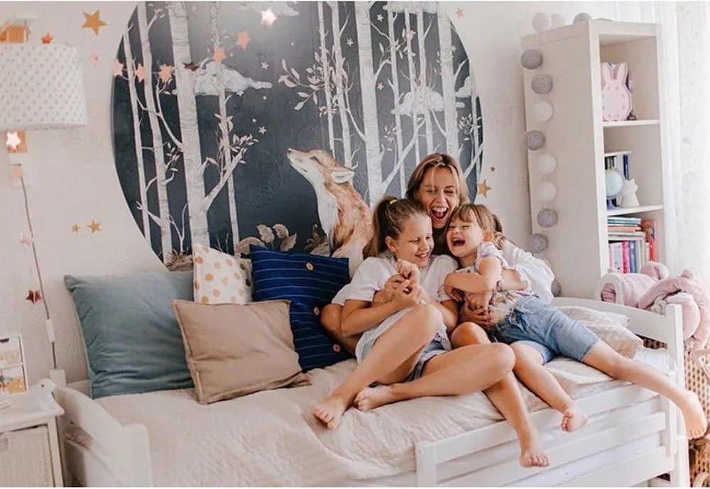 Samolepka do detskej izby Líška v kruhu M