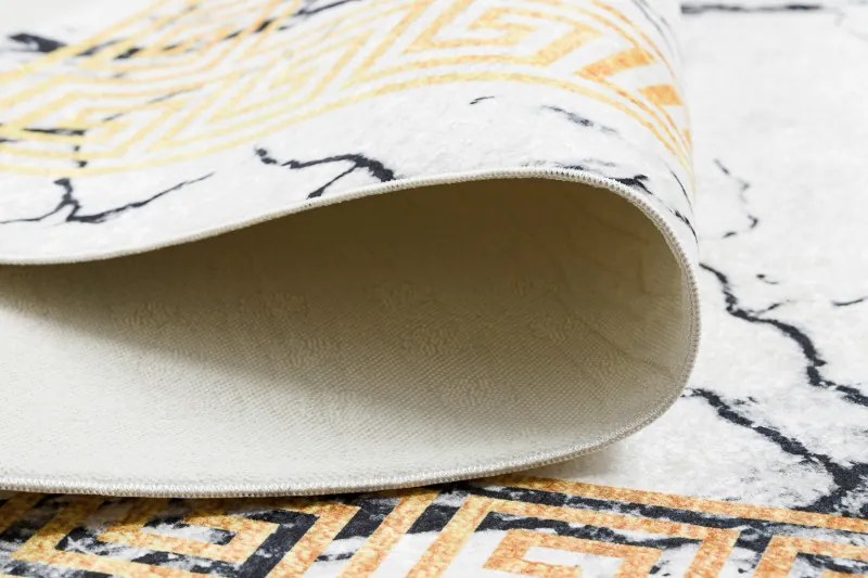 Dywany Łuszczów, Kusový koberec ANDRE Marble 1126, 120x170, biela, chodba / predsieň