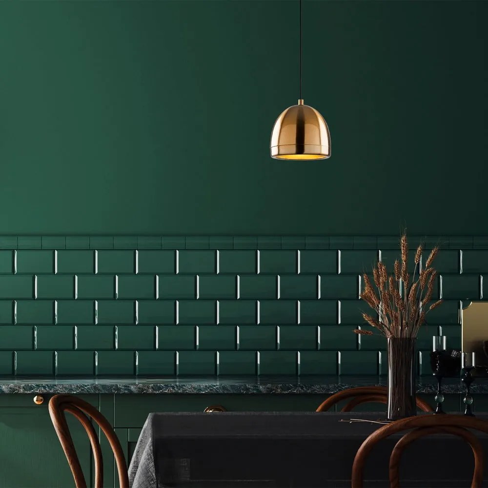 Závesné svietidlo v bronzovej farbe s kovovým tienidlom ø 17 cm Mugo – Opviq lights