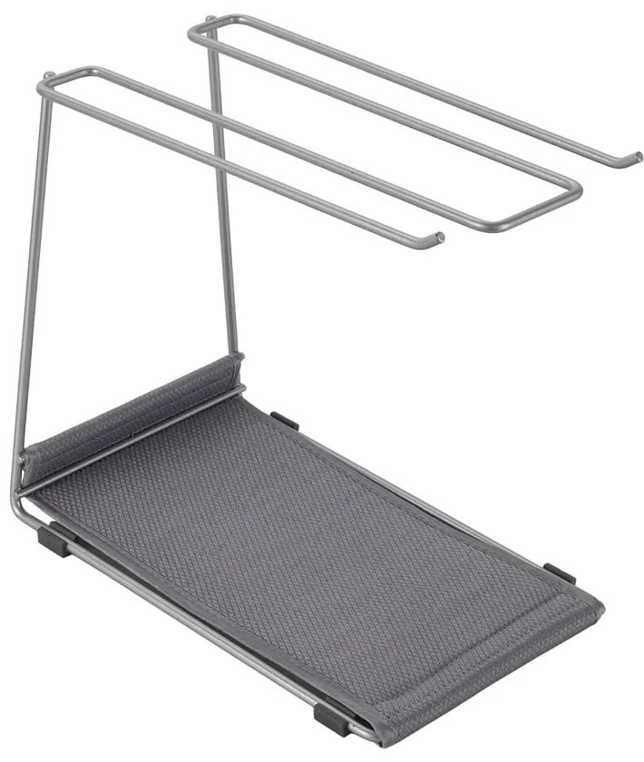 Oceľový držiak na poháre na víno v striebornej farbe Calix – Metaltex