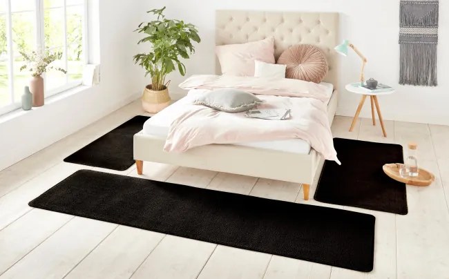 Spálňová sada kobercov Hanse Home NASTY čierna