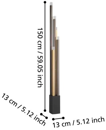 Eglo 39908 - LED Stmievateľná stojacia lampa ESTANTERIOS 5xLED/3,7W/230V 3000K