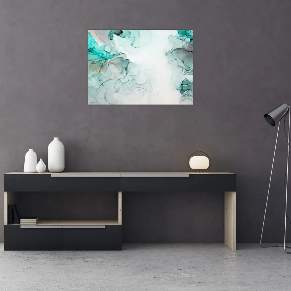Obraz - Atramentová abstrakcia 2 (70x50 cm)