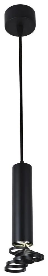 Luster na lanku TUBA 1xGU10/50W/230V čierna