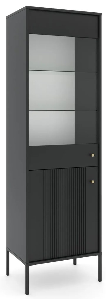Vitrína Iseo 54 cm čierna