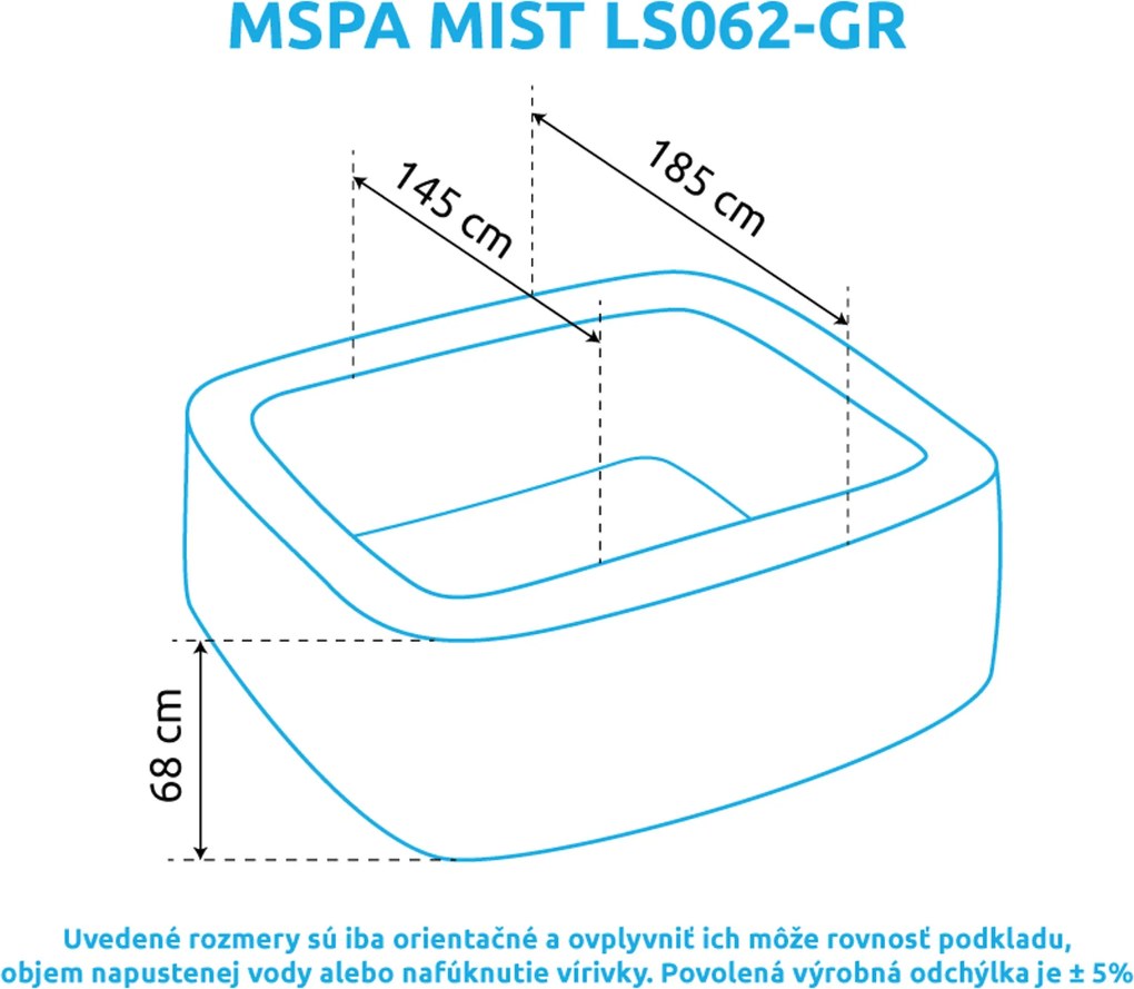 Mspa | Vírivý bazén MSPA Mist LS062-GR | 11400313