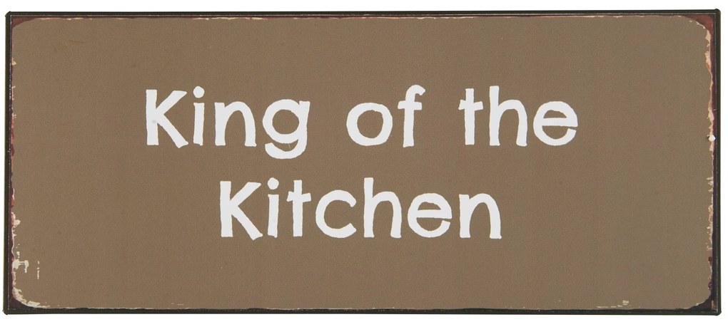 Ib Laursen Plechová ceduľa King of the Kitchen