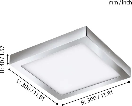 Eglo 79528 - LED Kúpeľňové stropné svietidlo DURANGO LED/22W/230V 30x30 cm IP44