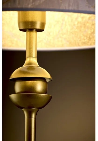 Jupiter 2112 - Stolová lampa KASZMIR 1xE27/15W/230V biela/zlatá/mramorový dekor