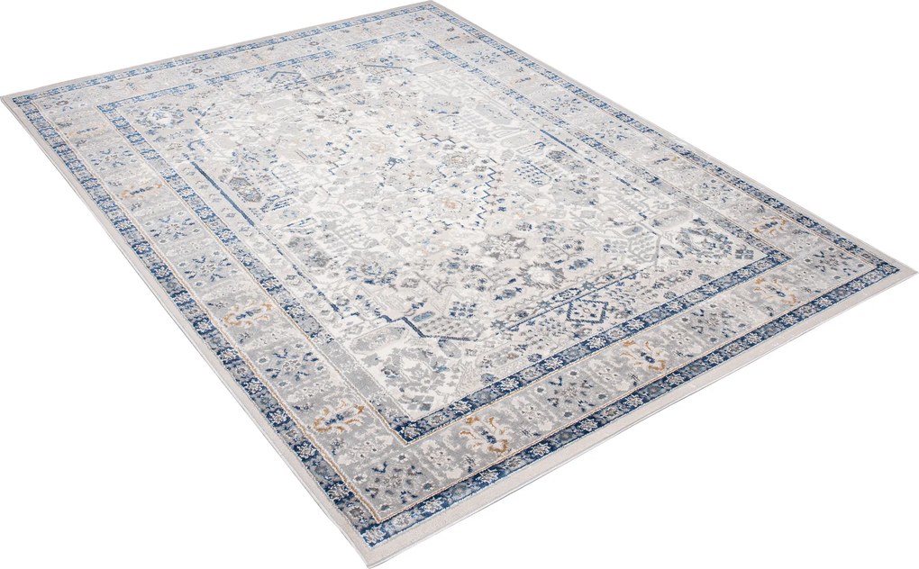 TA Koberec G549B BIELA/D_MODRÁ IDAHO HIL Rozmer: 80x150 cm