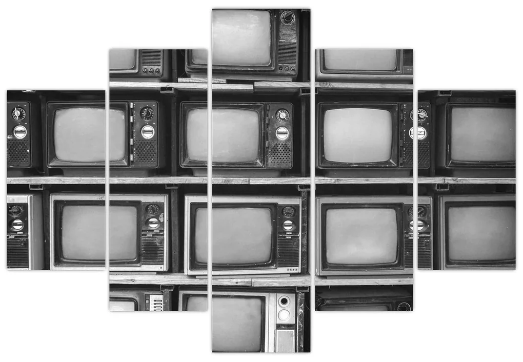Obraz - Retro televízie (150x105 cm)