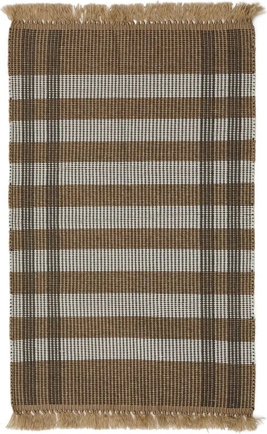 Béžový obojstranný/ručne tkaný koberec 60x90 cm Barani – Kave Home