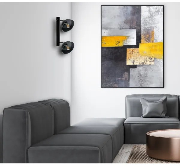 Bodové svietidlo FAUN 2xE27/60W/230V čierna