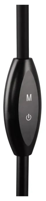 Čierna LED stojacia lampa (výška 145 cm) Toro – Trio