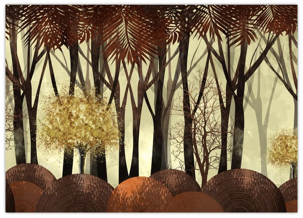 Obraz - Dekoratívne les (70x50 cm)