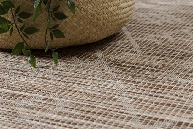 Koberec šnúrkový SIZAL PATIO ploské tkanie 3077 Boho - prírodný / béžový