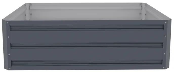 Vyvýšený záhon pozinkovaný plech sivá Rojaplast 60x60 cm
