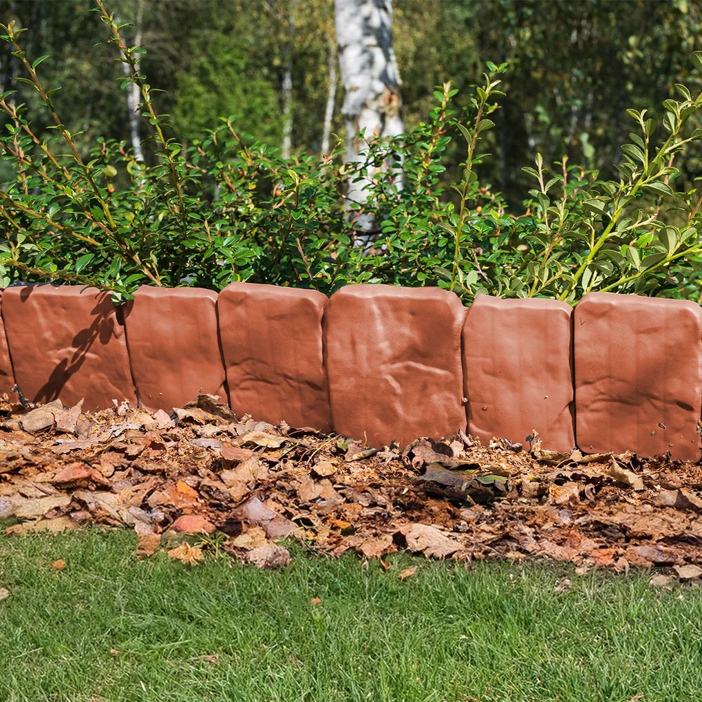 4Home Záhradná palisáda - obrubník Terracotta, 2,5 m