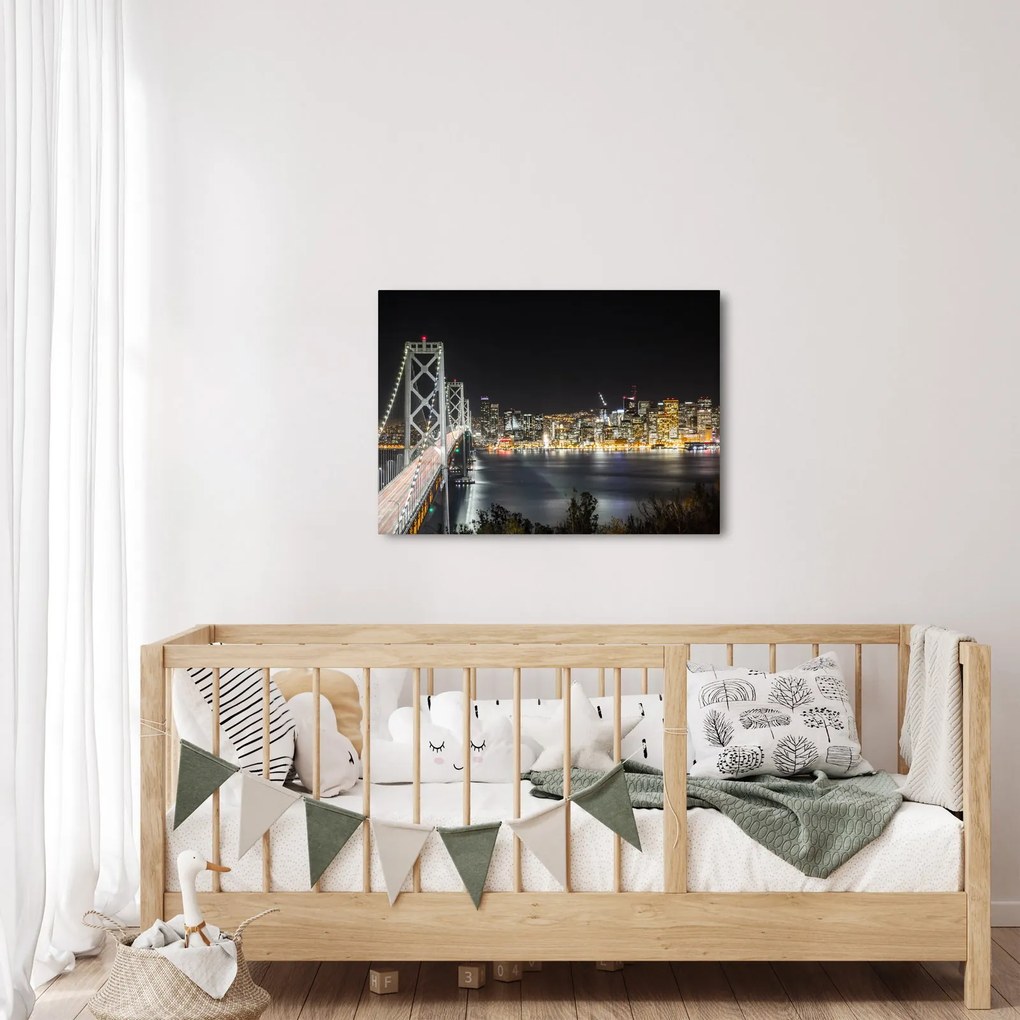 Obraz Brooklynského mostu a New Yorku (70x50 cm)