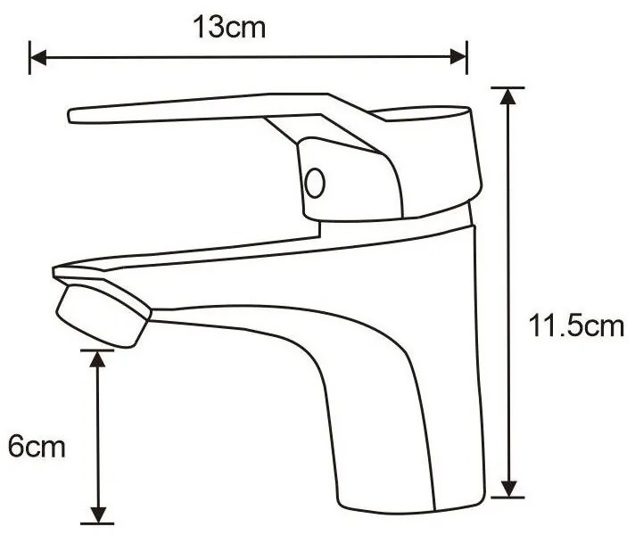 Mexen Caro, umývadlová batéria, čierna matná, 746600-70