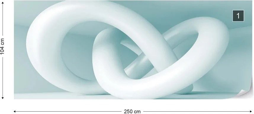 Fototapeta GLIX - 3D Loop 3 + lepidlo ZADARMO Vliesová tapeta  - 250x104 cm