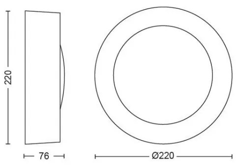 Philips 17465/30/P7 - LED RGB Vonkajšie svietidlo Hue DAYLO LED/15W/230V IP44