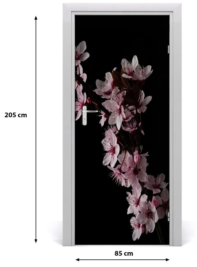 Fototapeta samolepiace kvety višne 85x205 cm